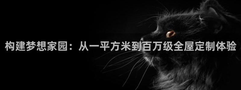 富联娱乐总代理电话号码：构建梦想家园：从一平方米到百万级全屋定制体验