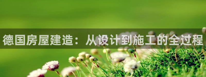 富联娱乐开户流程图片：德国房屋建造：从设计到施工的全过程