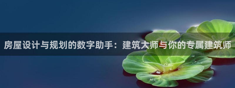 富联娱乐招商互判官333OO：房屋设计与规划的数字助手：建筑大师与你的专属建筑师