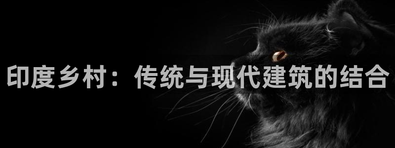 富联娱乐平台：印度乡村：传统与现代建筑的结合